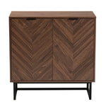 Load image into Gallery viewer, Baxton Studio Sadia Modern Walnut Brown Finished Wood Storage Cabinet
