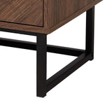 Load image into Gallery viewer, Baxton Studio Sadia Modern Walnut Brown Finished Wood Storage Cabinet
