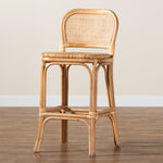 Load image into Gallery viewer, Baxton Studio Adrena Modern Bohemian Natural Brown Rattan Bar Stool
