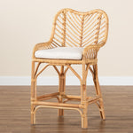 Load image into Gallery viewer, Baxton Studio Arween Modern Bohemian Natural Brown Rattan Counter Stool
