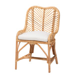 Load image into Gallery viewer, Baxton Studio Arween Modern Bohemian Natural Brown Rattan Dining Chair
