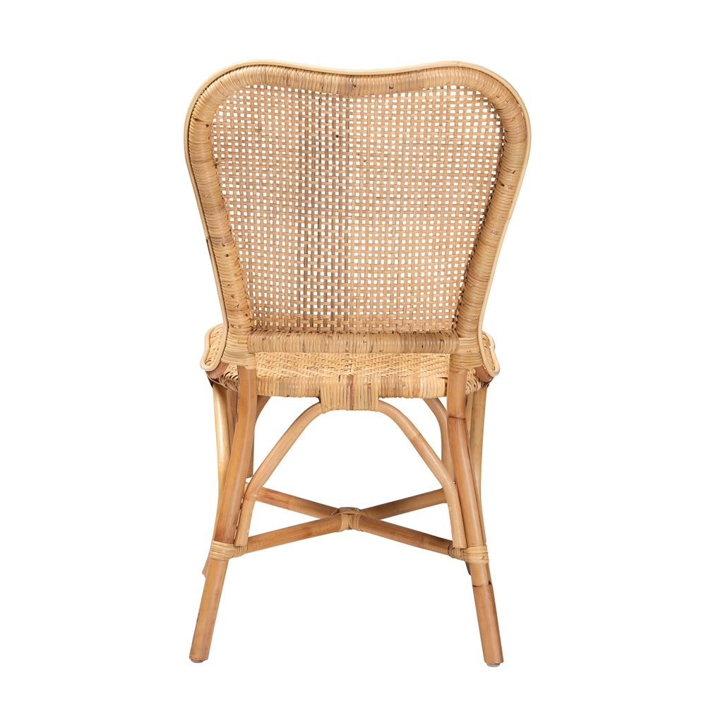 Baxton Studio Irene Modern Bohemian Natural Rattan Dining Chair