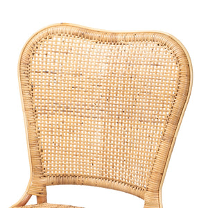 Baxton Studio Irene Modern Bohemian Natural Rattan Dining Chair