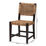 Load image into Gallery viewer, Baxton Studio Alise Modern Bohemian Dark Brown Mahogany Wood And Seagrass Dining Chair
