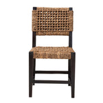 Load image into Gallery viewer, Baxton Studio Alise Modern Bohemian Dark Brown Mahogany Wood And Seagrass Dining Chair
