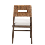 Load image into Gallery viewer, Baxton Studio Porsha Modern Bohemian Dark Brown Finished Mahogany Wood And Natural Rattan Dining Chair
