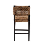 Load image into Gallery viewer, Baxton Studio Alise Modern Bohemian Dark Brown Mahogany Wood And Seagrass Counter Stool
