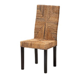 Load image into Gallery viewer, Baxton Studio Laymi Modern Bohemian Dark Brown Mahogany Wood And Seagrass Dining Chair
