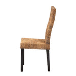 Load image into Gallery viewer, Baxton Studio Laymi Modern Bohemian Dark Brown Mahogany Wood And Seagrass Dining Chair
