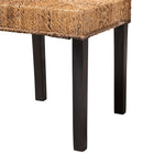 Load image into Gallery viewer, Baxton Studio Laymi Modern Bohemian Dark Brown Mahogany Wood And Seagrass Dining Chair
