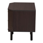 Load image into Gallery viewer, Baxton Studio Norwood Modern Transitional Two-Tone Black And Espresso Brown Finished Wood 2-Drawer End Table
