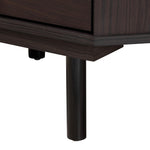 Load image into Gallery viewer, Baxton Studio Norwood Modern Transitional Two-Tone Black And Espresso Brown Finished Wood 2-Drawer End Table
