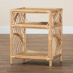 Load image into Gallery viewer, Baxton Studio Baara Modern Bohemian Natural Brown Rattan Nightstand
