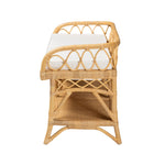 Load image into Gallery viewer, Baxton Studio Leryn Modern Bohemian Natural Brown Rattan Bench
