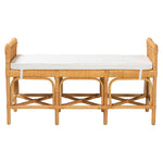 Load image into Gallery viewer, Baxton Studio Nairi Modern Bohemian Natural Brown Rattan Bench
