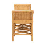 Load image into Gallery viewer, Baxton Studio Nairi Modern Bohemian Natural Brown Rattan Bench
