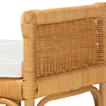 Load image into Gallery viewer, Baxton Studio Nairi Modern Bohemian Natural Brown Rattan Bench
