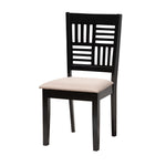 Load image into Gallery viewer, Baxton Studio Deanna Modern Beige Fabric And Dark Brown Finished Wood 6-Piece Dining Set
