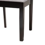 Load image into Gallery viewer, Baxton Studio Deanna Modern Grey Fabric And Dark Brown Finished Wood 7-Piece Dining Set
