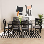 Load image into Gallery viewer, Baxton Studio Deanna Modern Grey Fabric And Dark Brown Finished Wood 7-Piece Dining Set
