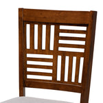 Load image into Gallery viewer, Baxton Studio Deanna Modern Grey Fabric And Walnut Brown Finished Wood 5-Piece Dining Set
