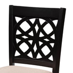 Load image into Gallery viewer, Baxton Studio Abigail Modern Beige Fabric And Dark Brown Finished Wood 5-Piece Pub Set
