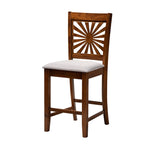 Load image into Gallery viewer, Baxton Studio Olympia Modern Grey Fabric And Walnut Brown Finished Wood 5-Piece Pub Set
