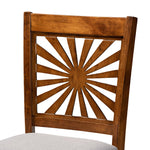 Load image into Gallery viewer, Baxton Studio Olympia Modern Grey Fabric And Walnut Brown Finished Wood 5-Piece Pub Set
