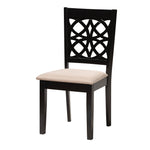 Load image into Gallery viewer, Baxton Studio Abigail Modern Beige Fabric And Dark Brown Finished Wood 6-Piece Dining Set
