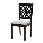 Load image into Gallery viewer, Baxton Studio Abigail Modern Grey Fabric And Dark Brown Finished Wood 6-Piece Dining Set
