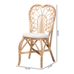 Load image into Gallery viewer, Baxton Studio Jerica Modern Bohemian Natural Brown Rattan Dining Chair
