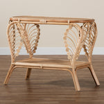 Load image into Gallery viewer, Baxton Studio Bastet Modern Bohemian Natural Brown Rattan 2-Tier Console Table
