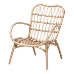 Load image into Gallery viewer, Baxton Studio Bajo Modern Bohemian Natural Brown Rattan Arm Chair
