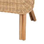 Load image into Gallery viewer, Baxton Studio Putri Modern Bohemian Natural Rattan Arm Chair
