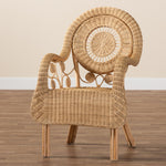 Load image into Gallery viewer, Baxton Studio Putri Modern Bohemian Natural Rattan Arm Chair
