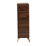 Load image into Gallery viewer, Baxton Studio Graceland Mid-Century Modern Transitional Walnut Brown Finished Wood Shoe Cabinet
