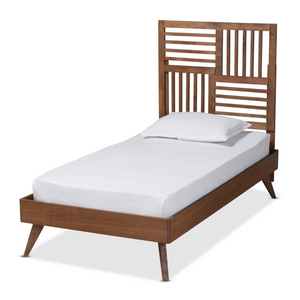 Baxton Studio Gemma Mid-Century Modern Transitional Finished Wood Platform Bed