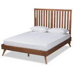 Load image into Gallery viewer, Baxton Studio Saki Mid-Century Modern Finished Wood Platform Bed
