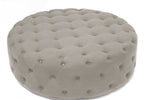 Load image into Gallery viewer, Baxton Studio Cardiff Linen Modern Tufted Ottoman
