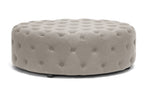 Load image into Gallery viewer, Baxton Studio Cardiff Linen Modern Tufted Ottoman
