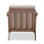 Load image into Gallery viewer, Baxton Studio Bianca Mid-Century Modern Walnut Wood Light Grey Fabric Tufted Lounge Chair
