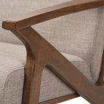 Load image into Gallery viewer, Baxton Studio Bianca Mid-Century Modern Walnut Wood Light Grey Fabric Tufted Lounge Chair
