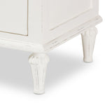 Load image into Gallery viewer, BAXTON STUDIO VENEZIA FRENCH-INSPIRED RUSTIC WHITEWASH WOOD 3-DRAWER NIGHTSTAND
