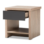 Load image into Gallery viewer, Baxton Studio Jamie Modern And Contemporary Two-Tone Oak And Grey Wood 1-Drawer 1-Shelf Nightstand
