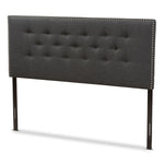 Load image into Gallery viewer, Baxton Studio Windsor Modern And Contemporary Dark Grey Fabric Queen Size Headboard
