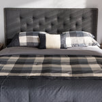 Load image into Gallery viewer, Baxton Studio Windsor Modern And Contemporary Dark Grey Fabric Queen Size Headboard
