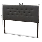 Load image into Gallery viewer, Baxton Studio Windsor Modern And Contemporary Dark Grey Fabric King Size Headboard
