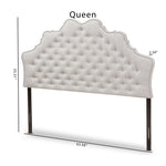 Load image into Gallery viewer, Baxton Studio Hilda Modern And Contemporary Greyish Beige Fabric King Size Headboard
