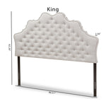 Load image into Gallery viewer, Baxton Studio Hilda Modern And Contemporary Greyish Beige Fabric King Size Headboard
