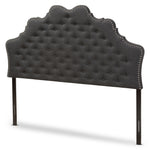 Load image into Gallery viewer, Baxton Studio Hilda Modern And Contemporary Dark Grey Fabric King Size Headboard
